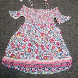 Girls sz 7 off the shoulder flared sleeve dress